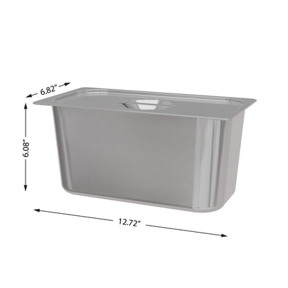 KoolMore Commercial Bain Marie Countertop Food Warmer, Soup Station, and Buffet Table Server with Three Serving Section and Tap, Stainless-Steel Steamer with Auto Shut Off (CFW-3T), Silver
