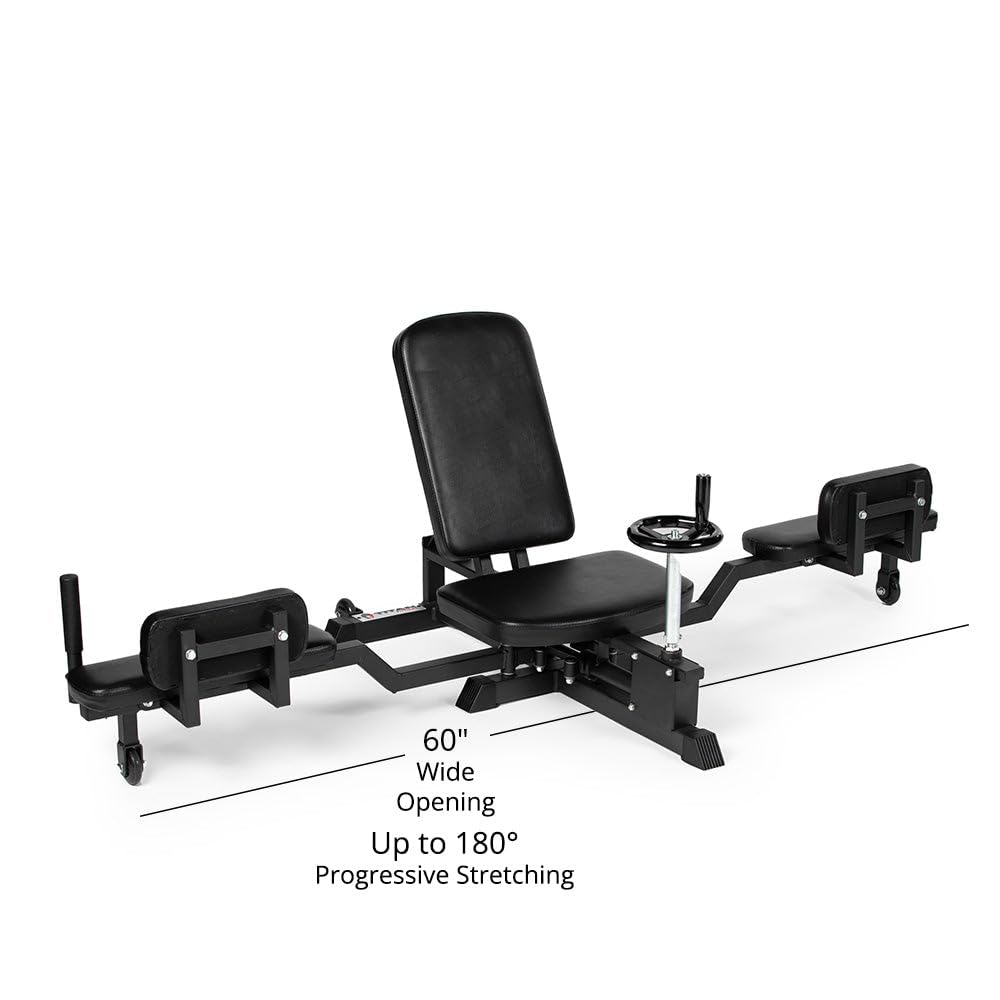 Titan Fitness Leg Stretcher Machine, Up to 180 Degree Leg Split Flexibility Training, Rated 330 LB Capacity, Adduction Leg Stretching Machine, Stretch Equipment for Flexibility and Hip Mobility