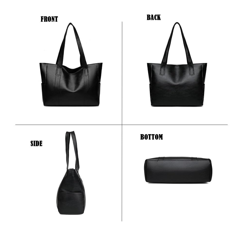 YXQSED Tote Bags for Women's PU Leather Big Purses and handbags ladies Waterproof Big Shoulder Bag