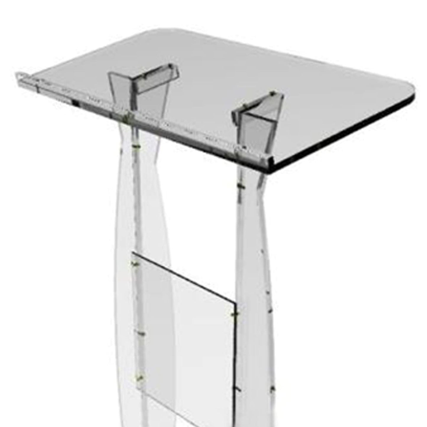 LaseVe Podium Podium Acrylic Lectern Pulpit Church Podium Banquet Stage Host Hotel Welcome Desk Auditorium Reception Desk Company Conference Table