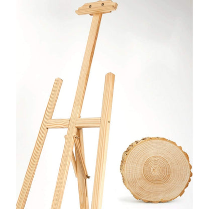 Display Easel Easel Wooden A-Frame Studio Easel Folding Pine Wood Children Artist Painting Adjustable Multifunctional Di (White 1.75cm)