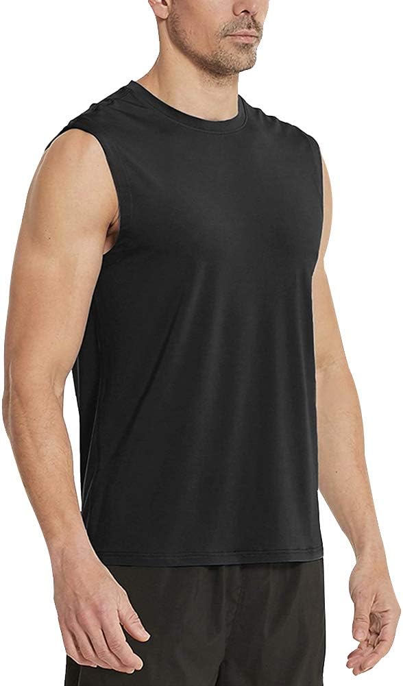 MeetHoo Men's Tank Top, Muscle Shirts, Tank Shirt, Sleeveless Shirt, Quick-Drying Undershirt, Gym, Running for Men