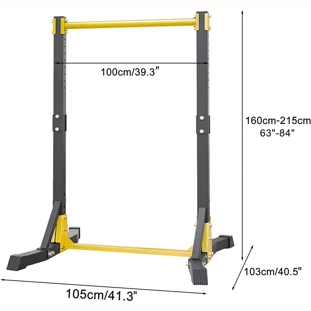 Pull Up Station, 400LBS Multifunctional Fitness Power Tower, 11 Gears Adjustable Free Standing Pull Up Bar Dip Station with Non Skid Widen Base, for Outdoor Home Gym Workout Exercise