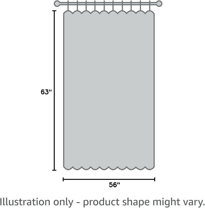 Ambesonne Abstract Window Curtains - Curves Pattern with Weathered Colors, 2-Panel Set, 28" x 63"