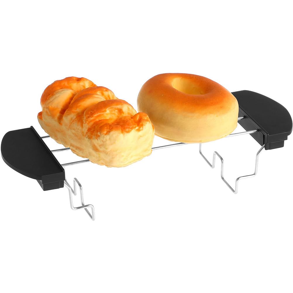 Ciieeo 2-Pack Stainless Steel Toast Rack for Toaster Oven Replacement Adjustable Sandwich Holder Toast Warming Rack for Kitchen Baking