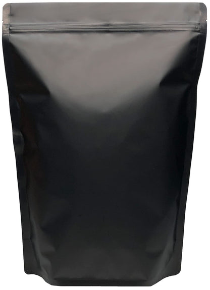 Chamigon 50 Pack 1 Gallon Matte Black Stand Up Food Storage Bags – 5 Mil 10x14 Inches Resealable Food Storage Zipper Pouch Bag, Large Heat Sealable Plastic Foil Packaging Pouches