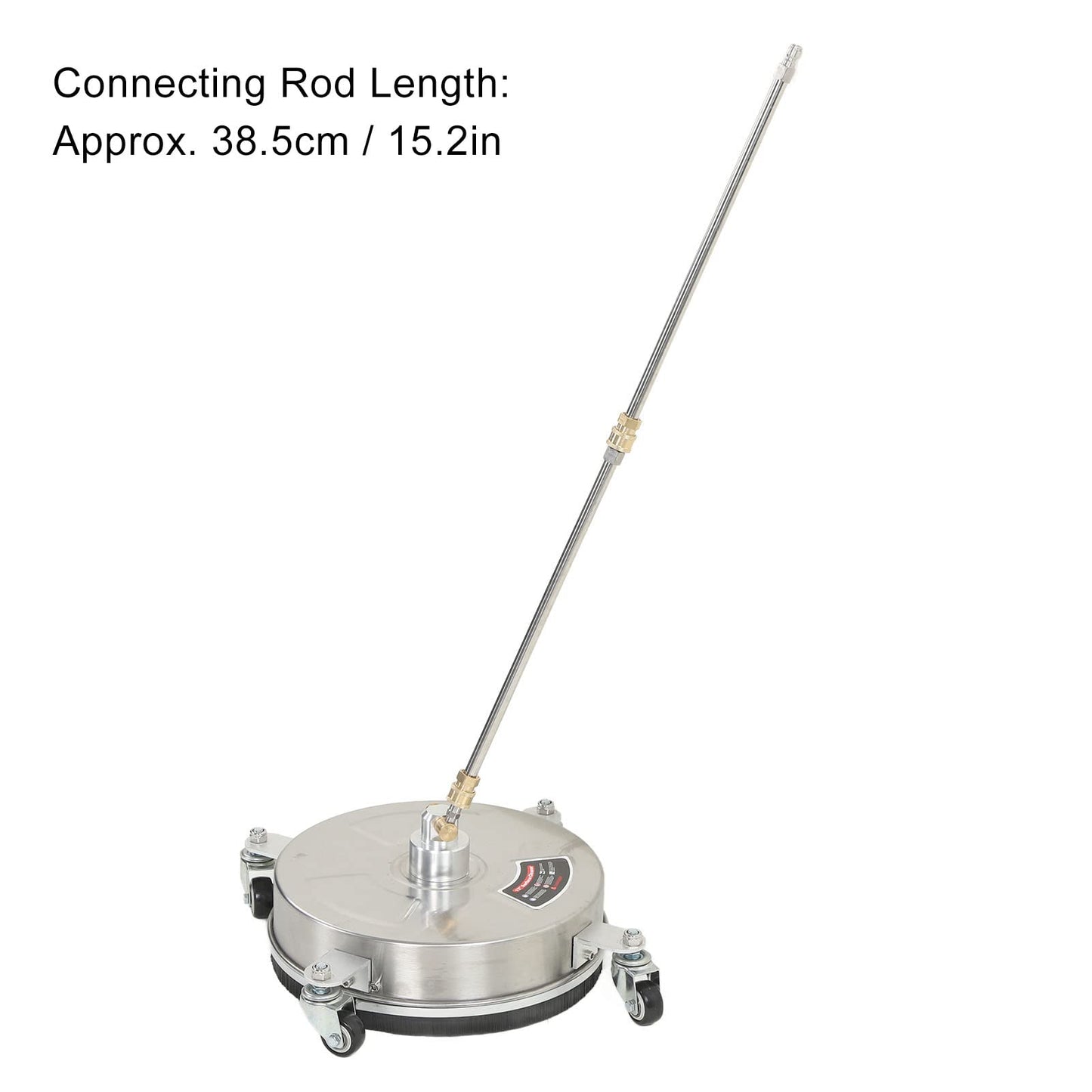 13 Inch Pressure Washer Surface Cleaner, 4000 PSI Power Washer Surface Cleaner Attachment with 4 Wheels, 1/4 Quick Connector, 2 ExWand for Cleaning Driveway, Sidewalk, Garden