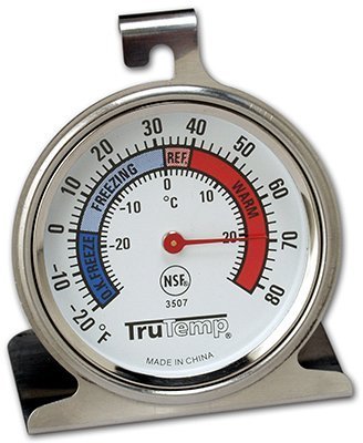 Tru Temp Refrigerator-Freezer Thermometer, 6 Pack