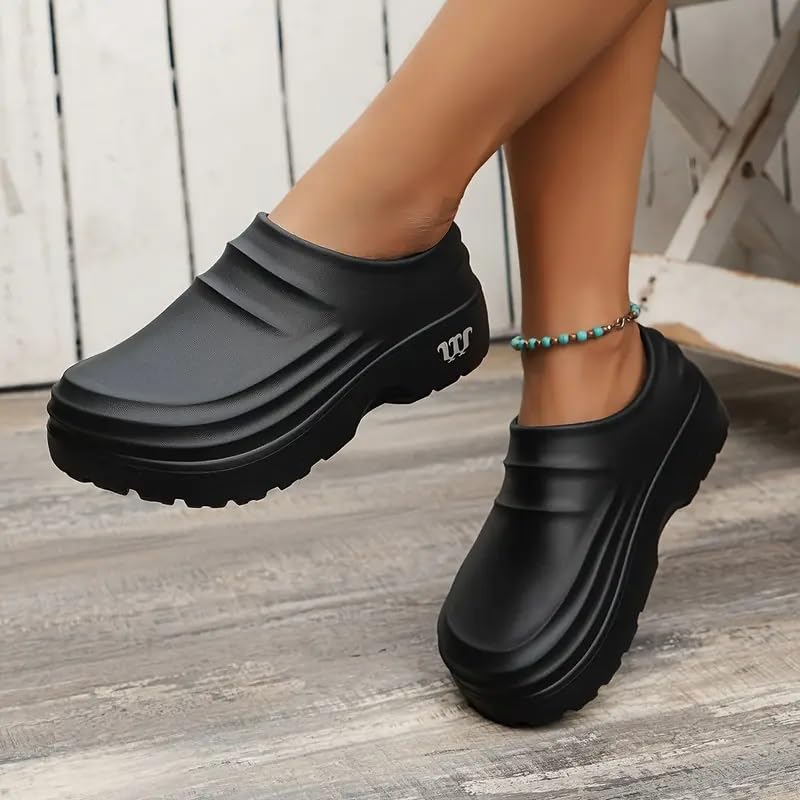 Linen dreams Unisex Armadillo Chef Shoes Non-Slip Oil Resistant Kitchen Work Clogs, Breathable Waterproof Lightweight Safety