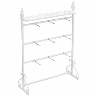 Clothing Store Boutiques Retail Lingerie Garment Rack, Metals, Underwear Display Stand, Commercial Shelves Clothes Rod, for Lingerie Socks Bra Panties Scarves(White,100 * 40 * 155cm)