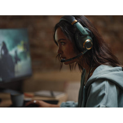 EPOS H6Pro - Closed Acoustic Gaming Headset with Mic - Over-Ear - Lift-to-Mute - Xbox/PS4/PS5/PC Headset - Gaming Accessories (Green)