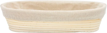 BetterJonny 11 inch Long Oval Banneton Bread Proofing Basket, Sourdough Starter Kit