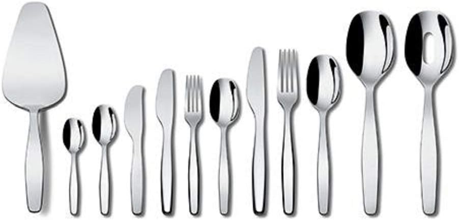 Alessi ANF06/8 Itsumo Coffee Spoon Set, 6 Pieces in 18/10 Stainless Steel