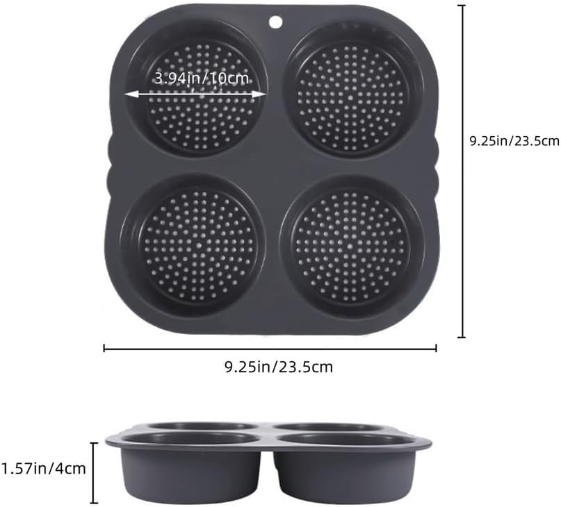 Silicone Hamburger Bun Pan, Multi Cavity Non-Stick Baking Mold for Making Buns, Household Baking Tool
