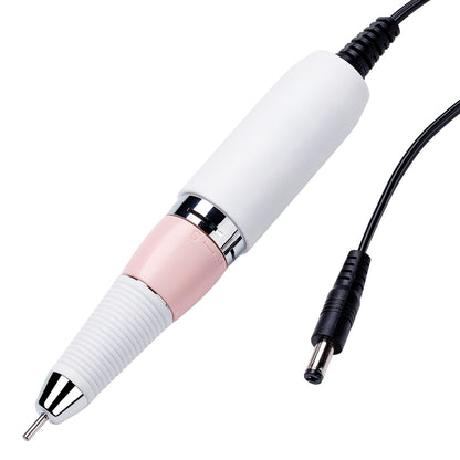 Makartt Nail Drill Professional: 60W 35000RPM Electric Nail File with Coreless Motor, 2 in 1 Desktop & Portable, Drill Bits and LCD Display for Acrylic Gel Nails, Nouvella Pink