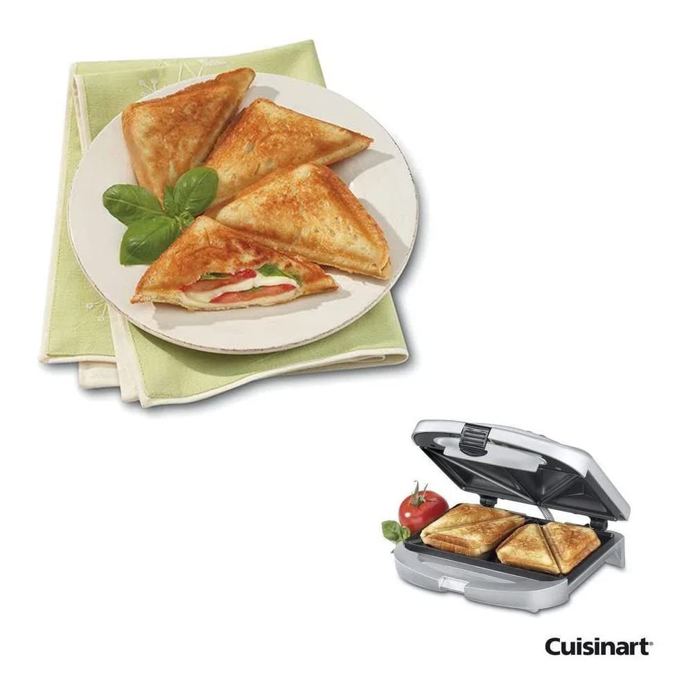 Cuisinart Sandwich Grill, Silver, WM-SW2N1NAS