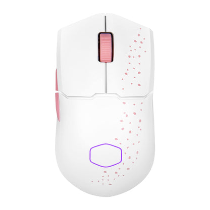 Cooler Master MM712 Wireless Gaming Mouse Black with Adjustable 19,000 DPI, 2.4GHz and Bluetooth , Ultraweave Cable, PTFE Feet, RGB Lighting and MasterPlus+ Software