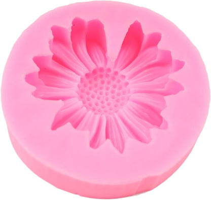 Chrysanthemum Flower Silicone Mold, Daisy Flower Fondant Cake Molds for Cake Decoration & Cupcake Topper