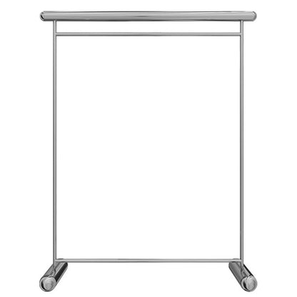 Heavy Duty Coat Rack, Garment rack Silver Stainless Steel Clothes Display Rack Commercial Heavy Duty Clothes Rail For Hanging Clothes Single Rod Clothing Rack For Bedroom Easy To Assemble ( 120X40X16