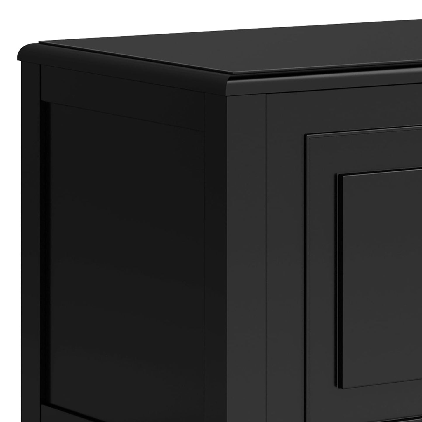 SIMPLIHOME Connaught Storage Bench - 51 inch Wide Solid Wood Trunk Bench in Black, Traditional Bench for Entryway with Lift-Up Lid and 3 Hidden Compartments