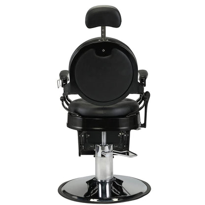 TEOYETTSF Haircut Beauty Salon Chair Hydraulic Barber Chair Styling Retro Leather Barber Chair Black