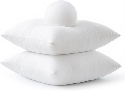 MIULEE Throw Pillow Inserts - Pack of 4, 18x18 Inch, 100% Virgin Fiber Filling for Ultimate Comfort