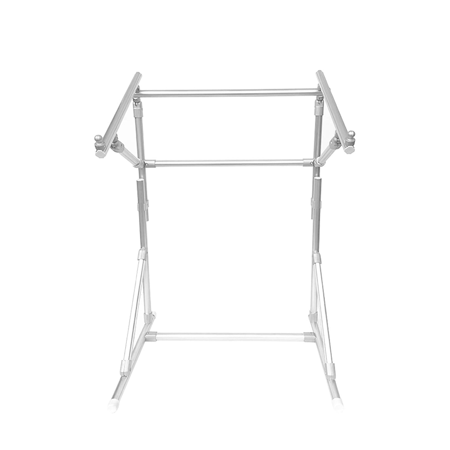Embroidery Frame,,Embroidery Stand Cross Embroidery Frame Embroidery Auxiliary Tool Adjustable Floor Stand Lean Tube Suitable for Craftsmanship and Sewing, 39.37*28.34*20.47in, Silver
