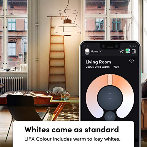 LIFX Color, A19 800 lumens, Wi-Fi Smart LED Light Bulb, Billions of Colors and Whites, No Bridge Required, Compatible with Alexa, Hey Google, HomeKit and Siri (2 Pack)