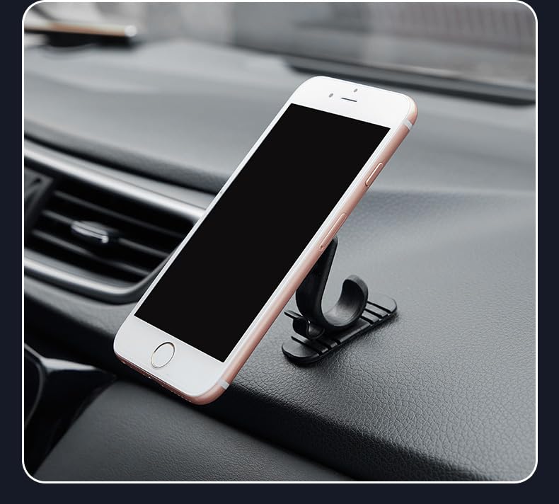 Universal Magnetic Car Phone Holder,Cell Phone Holder Stick On Dashboard Magnetic Car Phone Mount for Car Navigation-Black