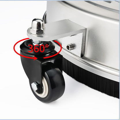 TRELVEX Flat Pressure Washer Surface Cleaner 16 Inch Power Washer Attachment with Wheels, 1/4" Quick Plug, 2 ExWands, for Cleaning Driveway, Sidewalk, Patio