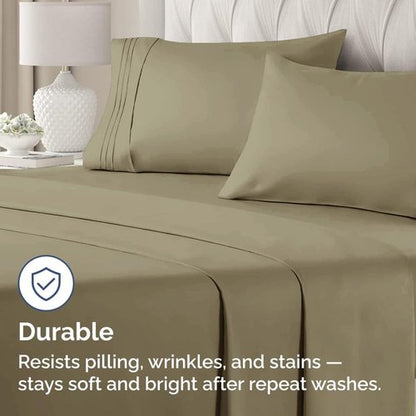 King Pillow Cases by [Brand Name] - Ultra Soft Hotel Quality Covers | Comfy, Wrinkle-Free & Fade Resistant - 2 Piece Set in Khaki