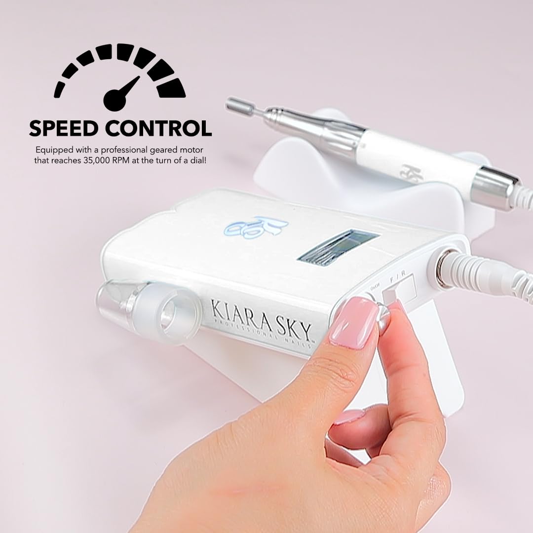 Kiara Sky Beyond Pro Nail Drill | Portable, Rechargeable & Cordles | Pink