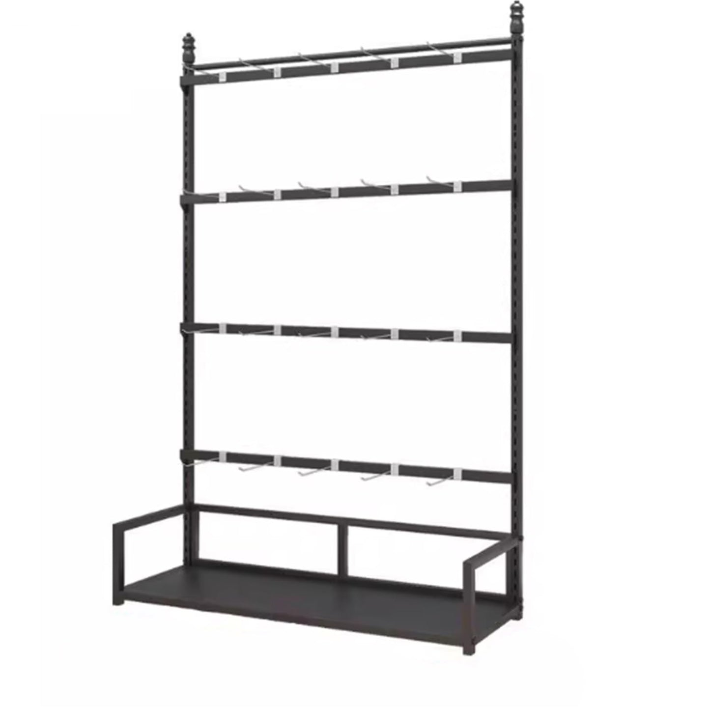 Metal Underwear Display Stand, Large Capacity, Lingerie Garment Rack, Retail Sock Show Shelves, Commercial Clothing Store Shelf, for Bras, Shorts, Hats, 80/100/120cm(Black,100 * 35 * 135cm)