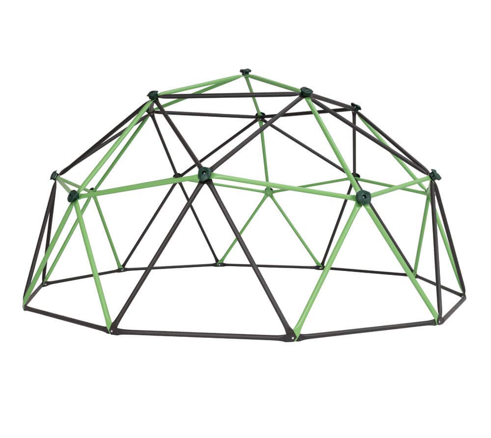 Lifetime 90951 Geometric Dome Climber Jungle Gym, 5.5' High x 11' Wide, Mantis Green & Bronze, 66-Inch