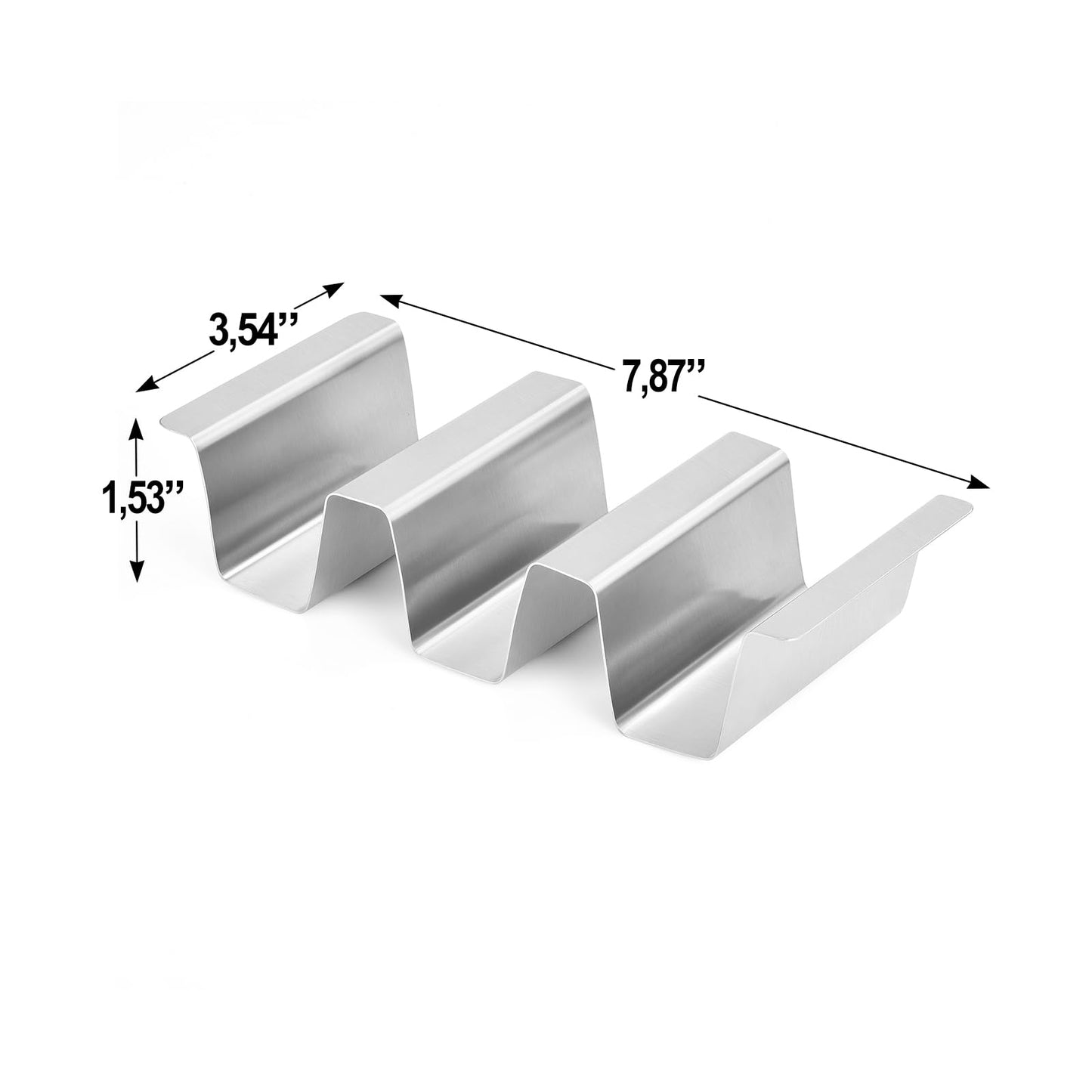 ARTTHOME. Taco Holders Set of 12 – Stainless Steel Durable Taco Stand for 3 Tacos, Dishwasher Safe, Perfect for Taco Night & Street Tacos