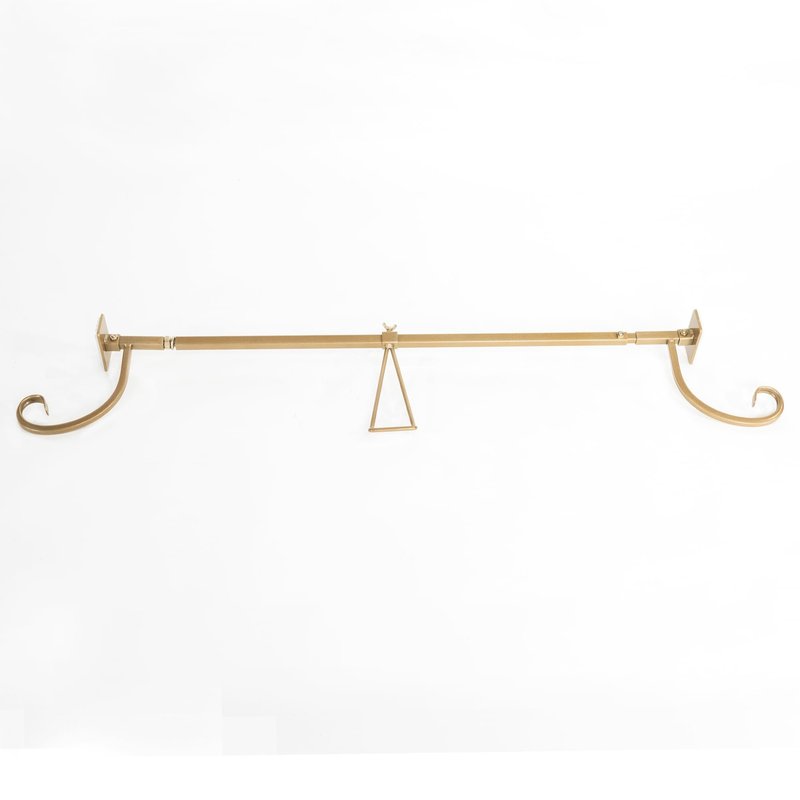 VILLAGE LIGHTING COMPANY [Front Door Garland Hanger] - Adjustable to Different Door Widths | Heavy-Duty Cast Iron | Decorative Christmas and Holiday Decor | No Nails, Screws, or Damage