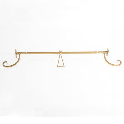VILLAGE LIGHTING COMPANY [Front Door Garland Hanger] - Adjustable to Different Door Widths | Heavy-Duty Cast Iron | Decorative Christmas and Holiday Decor | No Nails, Screws, or Damage