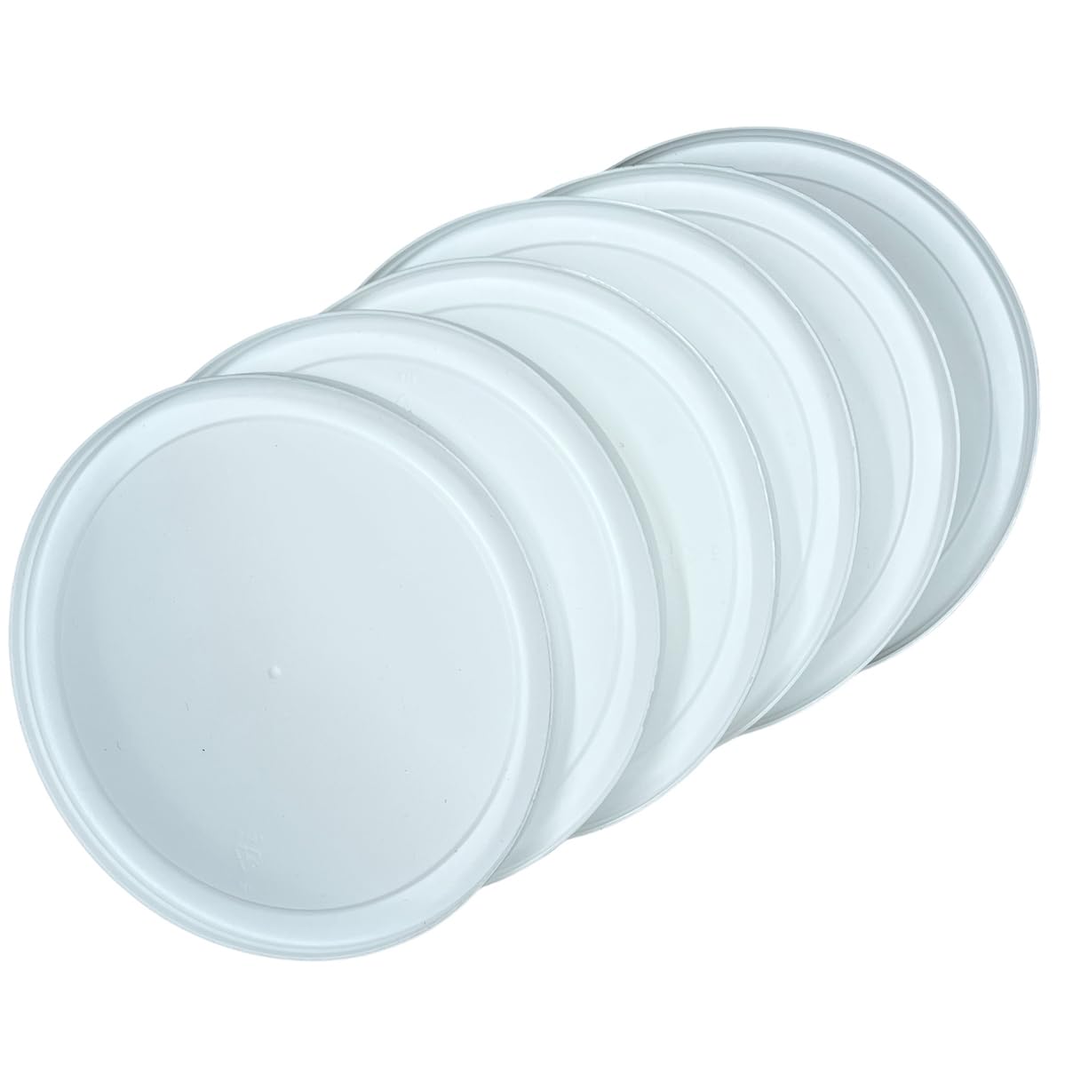 Future Essentials Plastic Reusable Can Lids for #10 Cans (Pack of 6) – Snap-Tight BPA-Free Food-Grade Can Lid for Bulk Food Storage – Dishwasher-Safe, White, Made in USA