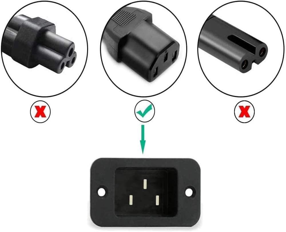 Replacement Power Cord Cable for Instant Pot Electric Pressure Cooker, Rice Cooker, and More Kitchen Appliances