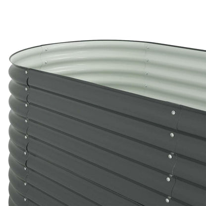 Mhdvray Galvanized Raised Garden Bed 157.5 x 31.5 x 31.9 in, Grey Metal Planter for Patio, Balcony & Backyard, Large Outdoor Box for Vegetables, Herbs & Flowers