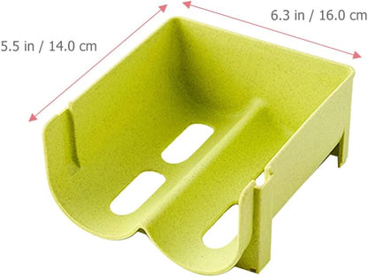 Hemoton Refrigerator Bottle Rack, 3pcs Stackable Plastic Wine and Water Bottle Organizer for Pantry Countertop