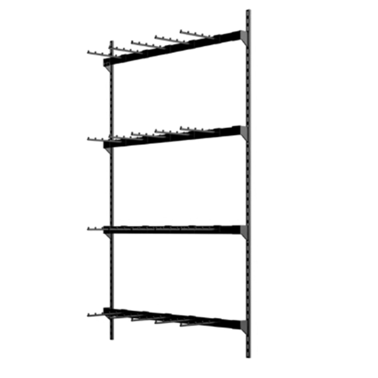 Wall-Mounted Underwear Display Stand, Metals, Lingerie Garment Rack, Retail Sock Show Shelves, Supermarkets Commercial Clothing Store Shelf, for Bras, Shorts, Hats(Black,100 * 150cm)
