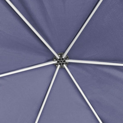 Xhnifbn Hexagonal 6-Sided Dark Blue Pop-Up Gazebo 11.8x10.2 ft, Steel Frame Screen Canopy with Sidewalls for Backyard, Camping, Party & Patio Shade Shelter