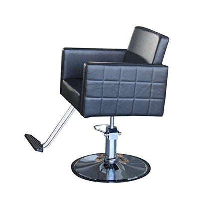 Funnylife Vintage Black Round Base Spa Salon Barber Chair