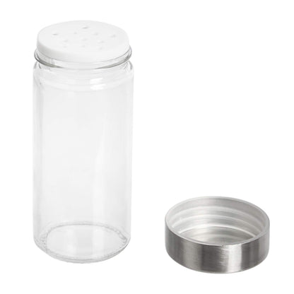 Amazon Basics 20 Jars Spice Rack Organizer, Space-Saving Kitchen Organizer with Glass Spice Jars, Sturdy, Silver