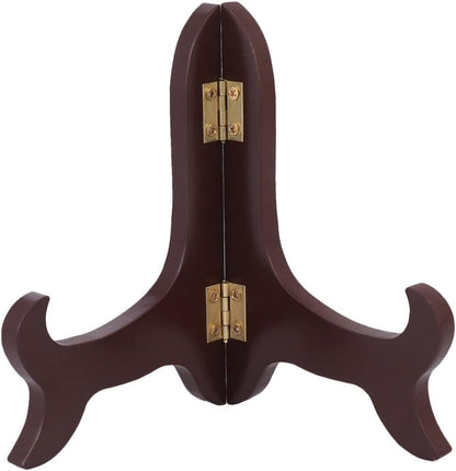 PRETYZOOM 3pcs Wooden Plate Stands for Display: 5 Inches Easel Display Holder, Table Top Easels for Photos