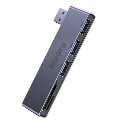 Fidioto USB Hub, 4-Port USB Splitter(1 * 3.0 Hub, 3 * 2.0 Hub) USB Splitter USB Expander for Laptop,Windows PC,Mac,Printer,Flash Drive,Mobile HDD, Notebook PC