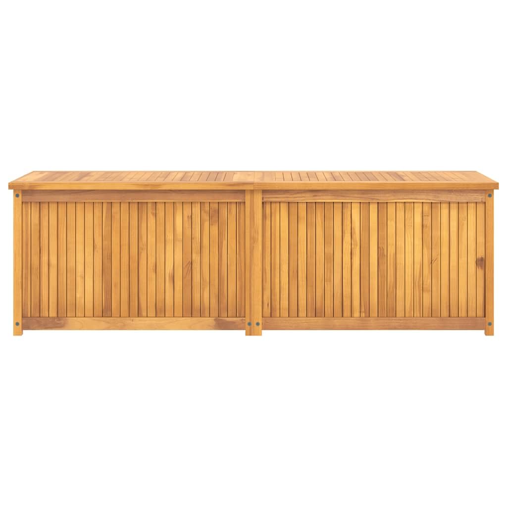 KHGPOTYU Natural Teak Outdoor Storage Box, 68.9 in x 19.7 in x 21.7 in Garden Box for Patio, Balcony, or Garden Storage