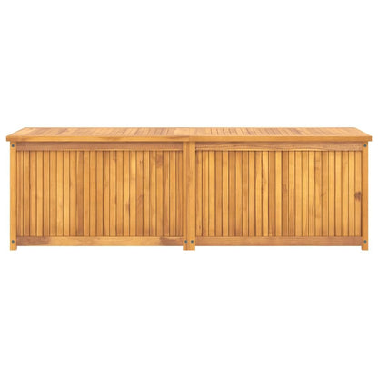 KHGPOTYU Natural Teak Outdoor Storage Box, 68.9 in x 19.7 in x 21.7 in Garden Box for Patio, Balcony, or Garden Storage