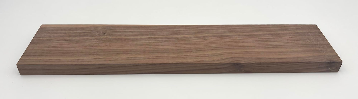 Walnut Hardwood Board 4" x 0.75" x 12" – Premium S4S Surfaced Four Sides – Craft Wood for DIY, Woodworking, Turning, Carving, CNC, Small Projects – Clear, Straight-Grain Eastern Walnut
